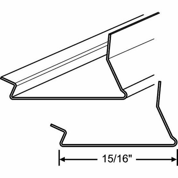 Strybuc Bronze Aluminum Glazing Bead 65-497BZ